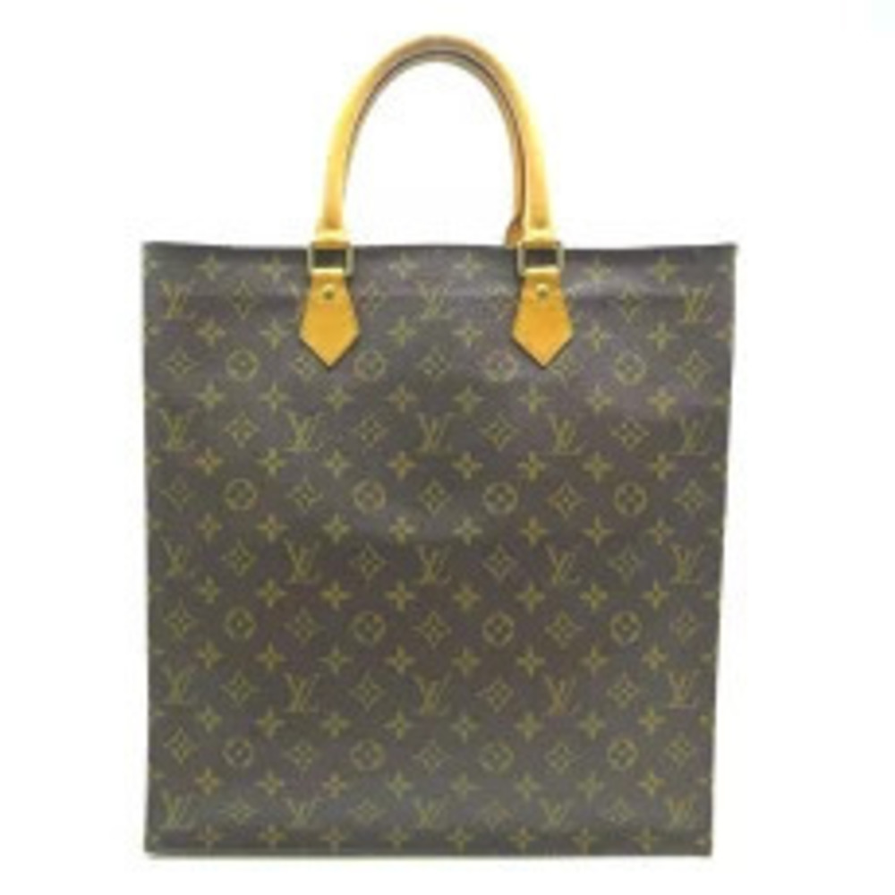 Louis Vuitton Plat Handbag Sac Brown Monogram